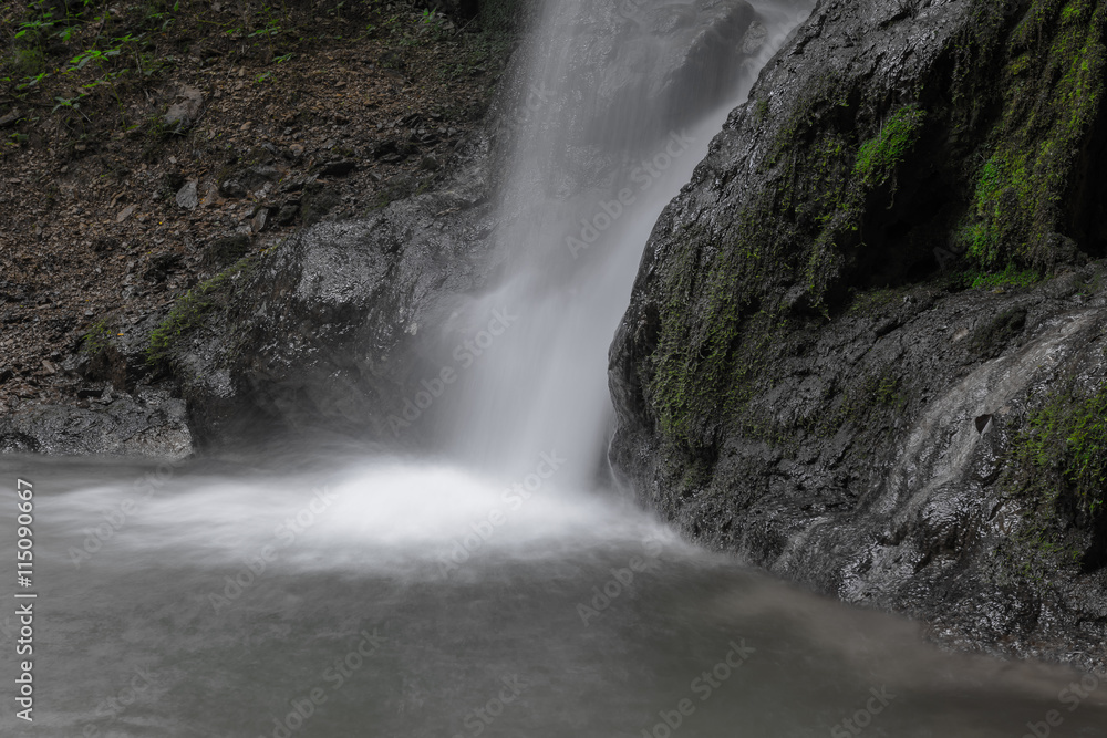 Fototapeta premium Wasserfall in der Natur in der Schweiz