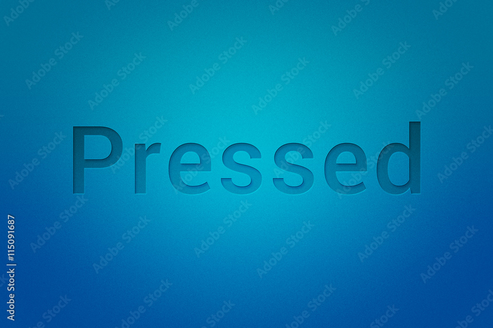 Pressed Headline Sign Pressed Headline Sign