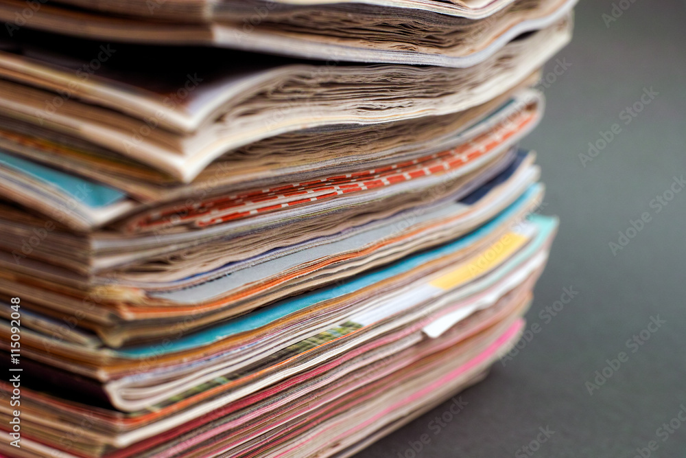 Stack of old magazines Stack of old magazines