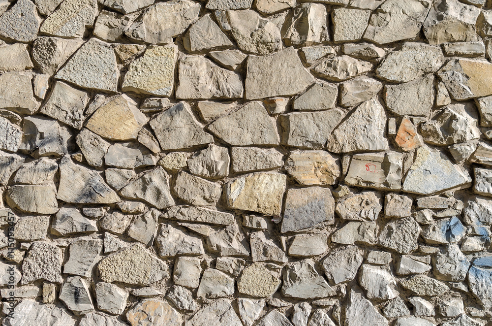 Wall from stones of the different size, background, texture series Wall from stones of the different size, background, texture series