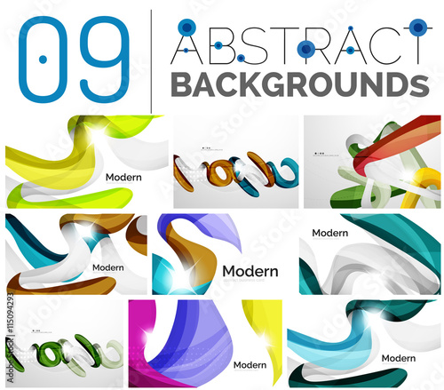 Set of abstract backgrounds