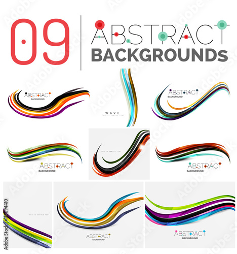 Set of abstract backgrounds