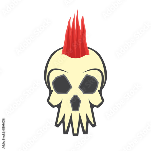 mohawk skull hairstyle