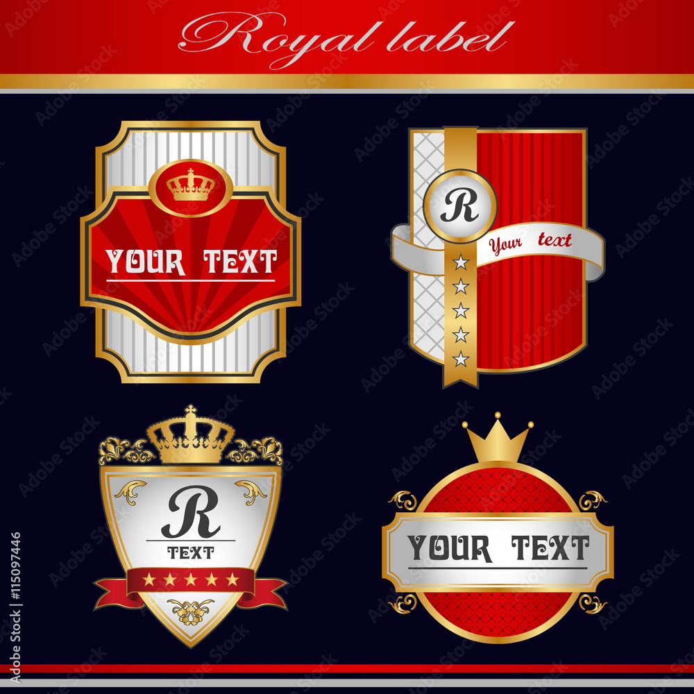 Obraz premium royal vintage label.