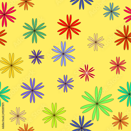 Flower seamless pattern