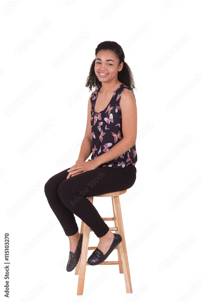 Portrait of a young woman isolated on white Portrait of a young woman isolated on white