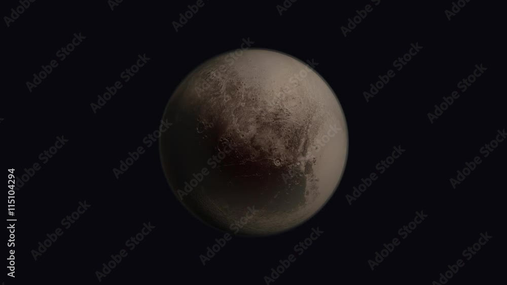 Orbiting Planet Pluto. Satellite view of planet pluto in outer space. Spacecraft view.
Orbiting Planet Pluto. Satellite view of planet pluto in outer space. Spacecraft view.