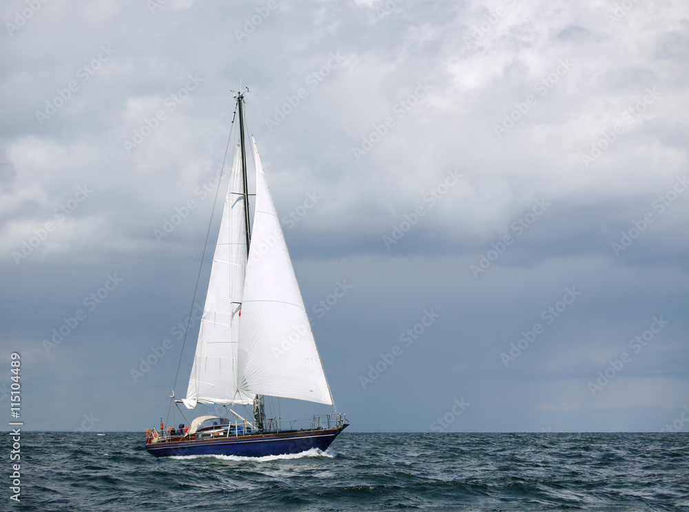 Segelboot auf der Ostsee vor Langeland