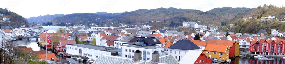 Roofs of houses in the village