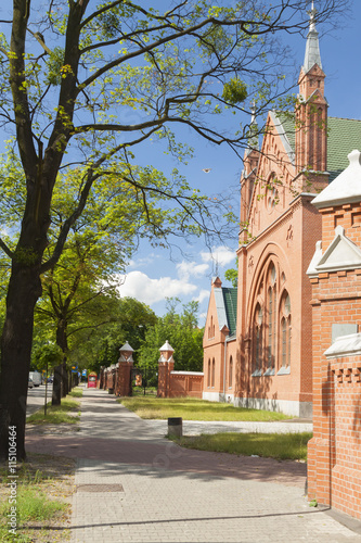 Poland, Gliwice, Disused Funeral House at Jewish Cemetary