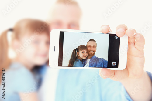 Father with daughter taking...