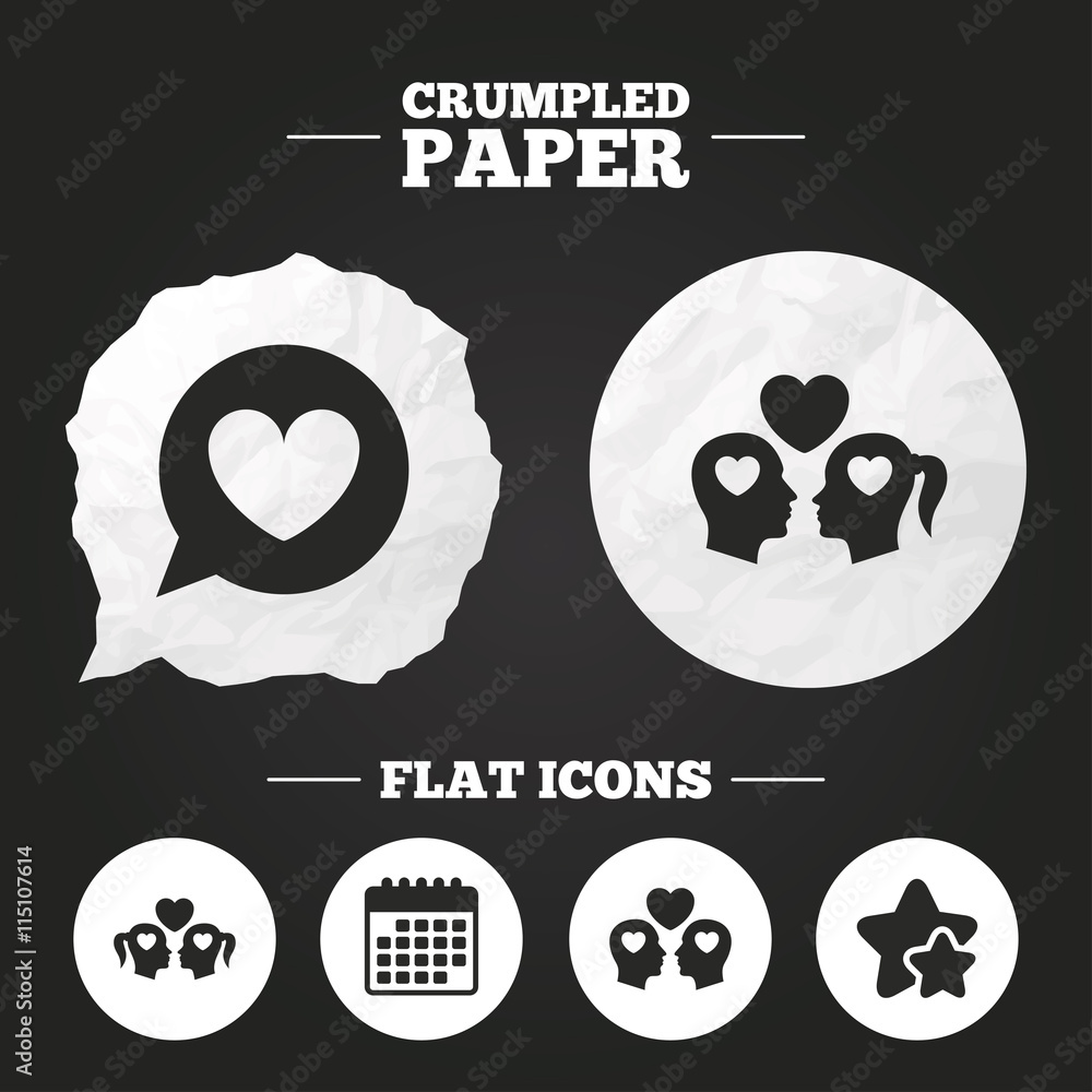 Couple love icon. Lesbian and Gay lovers signs. Couple love icon. Lesbian and Gay lovers signs.