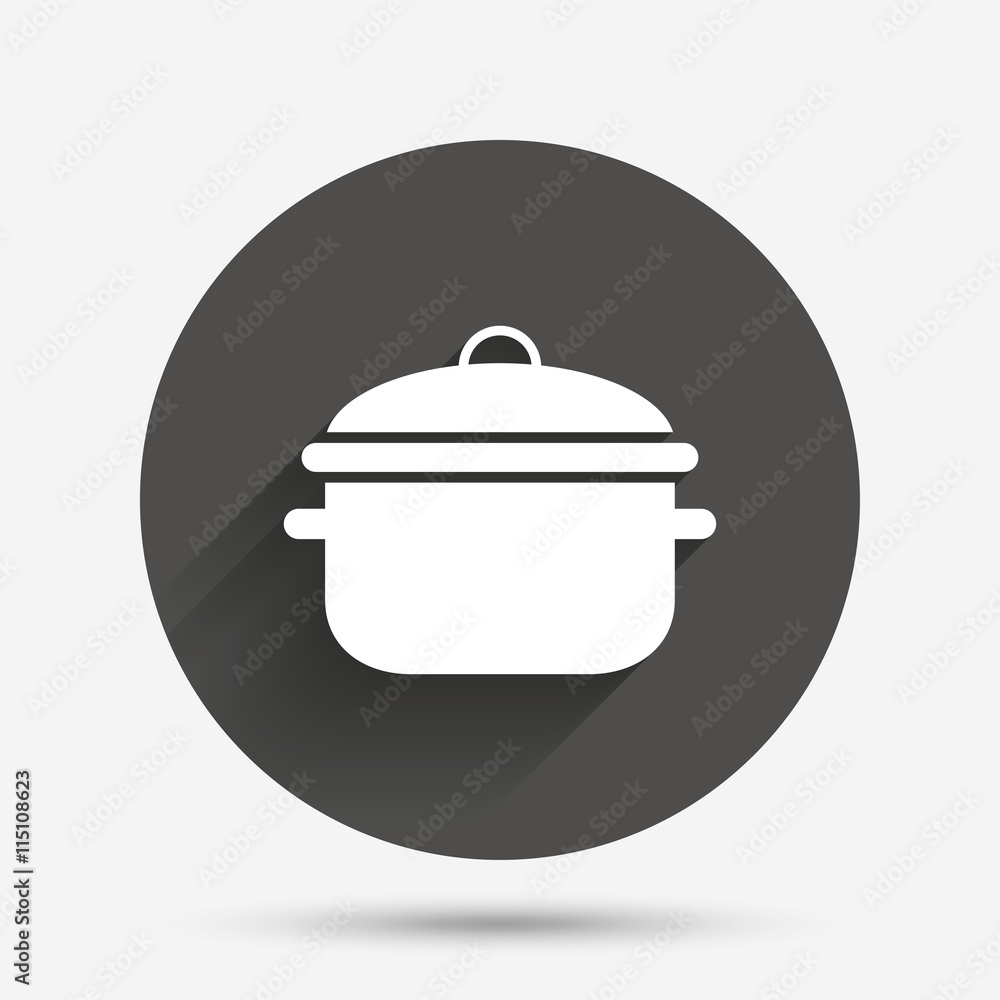 Cooking pan sign icon. Boil or stew food symbol. Cooking pan sign icon. Boil or stew food symbol.