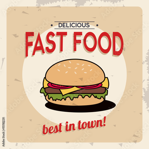 Hamburger icon. Menu and food design. Vector graphic