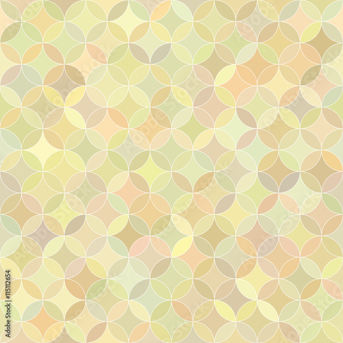 Abstract seamless rosette colorful pastel pattern.
