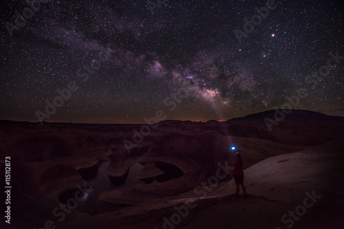 Light painting the Milky Way