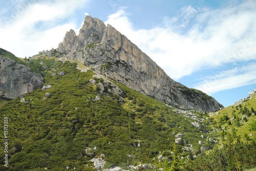 Alpen Gebirgslandschaft in Südtirol, Italien