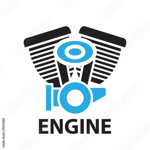 motorcycle engine ,icon and symbol