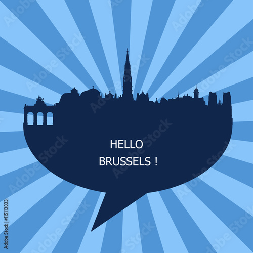 Konstfotografi Hello Brussels