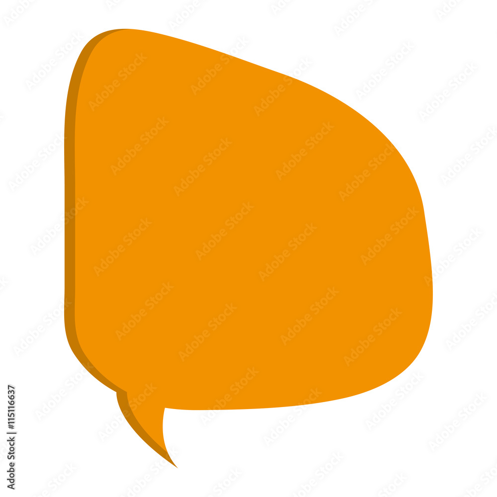 orange conversation bubble icon orange conversation bubble icon