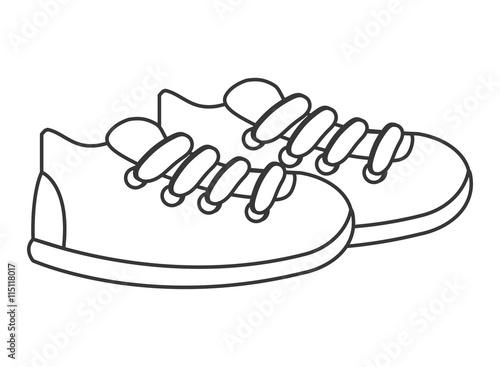 sneakers with laces icon