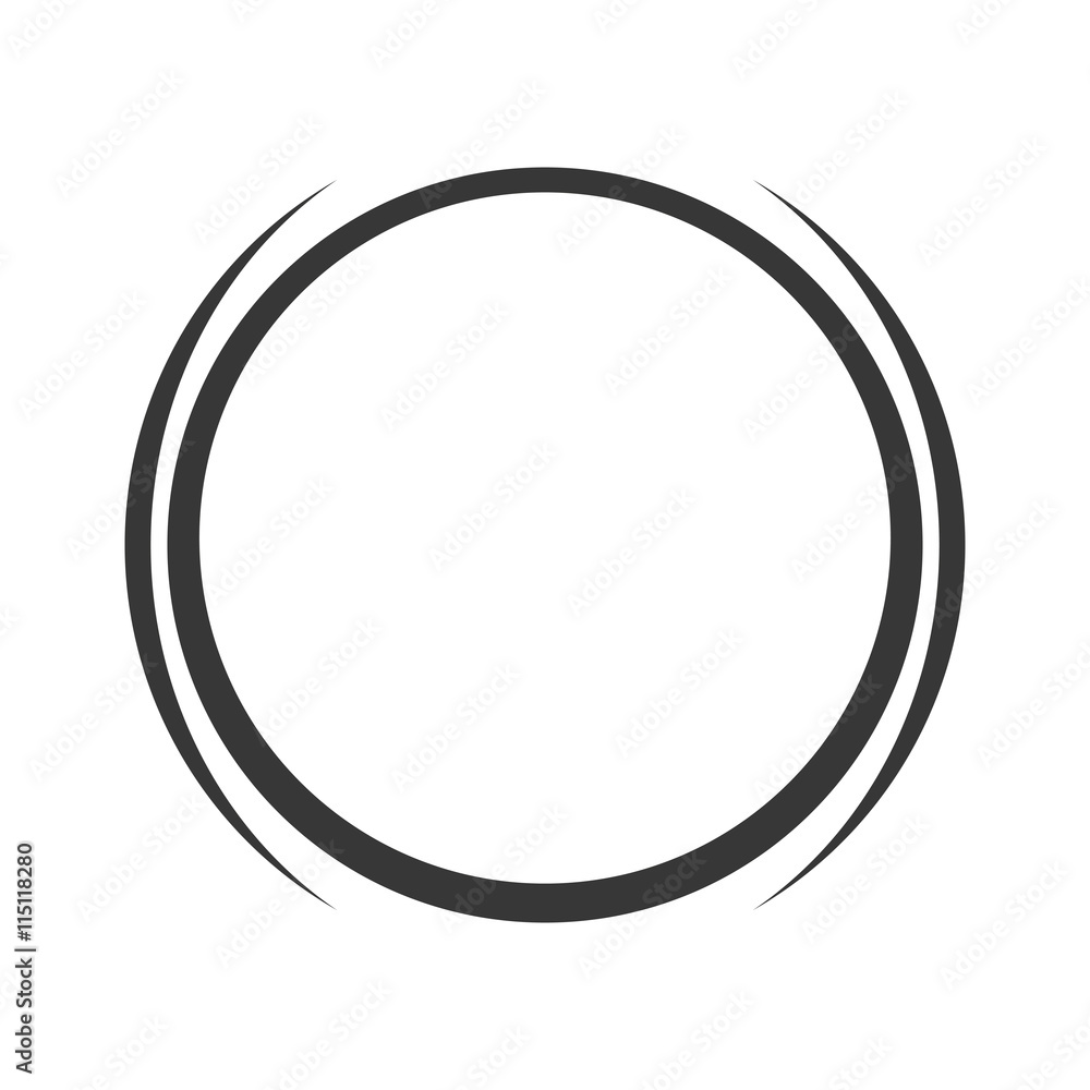 grey circle icon - obrazy, fototapety, plakaty 