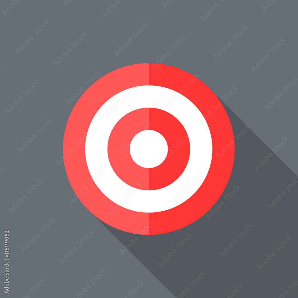 Red Target Flat Design Red Target Flat Design
