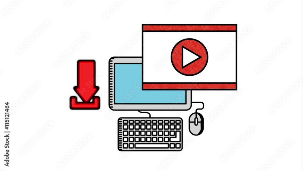 Download icon design, Video Animation Download icon design, Video Animation