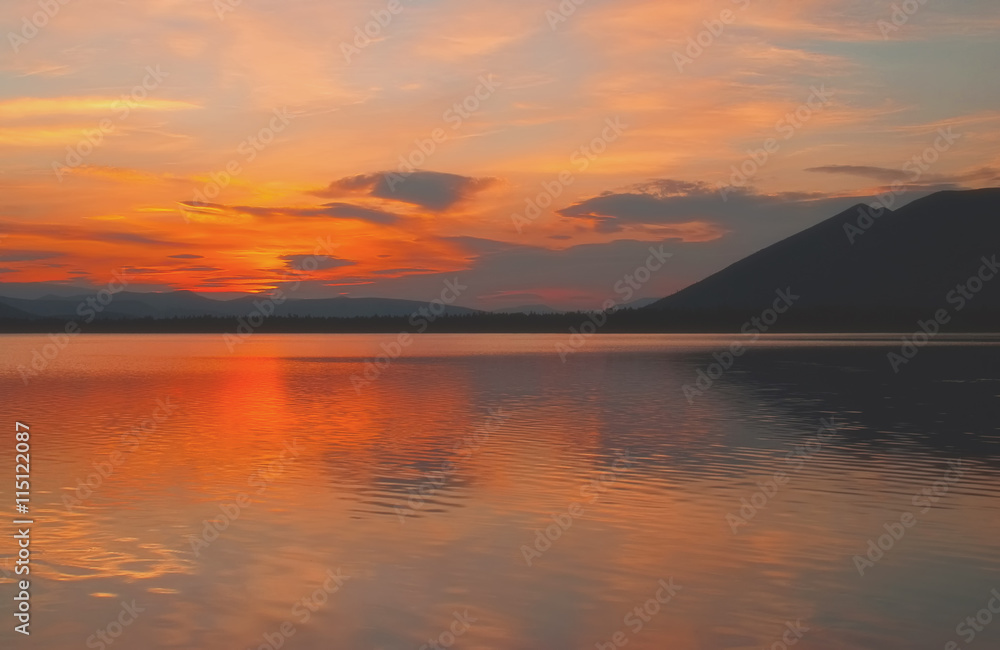 Summer Sunset. Summer Sunset.