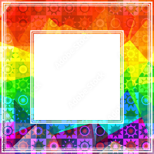 bright abstract border