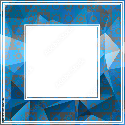 blue abstract border
