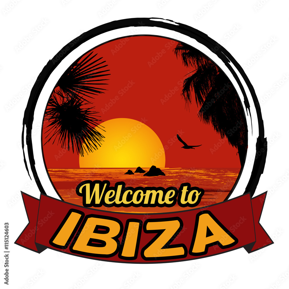 Welcome to Ibiza sign