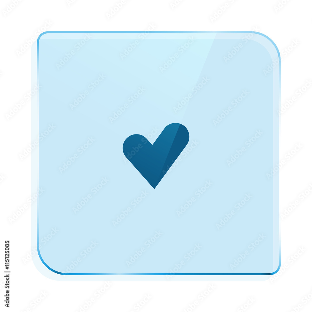 The heart and cardiogram icon The heart and cardiogram icon