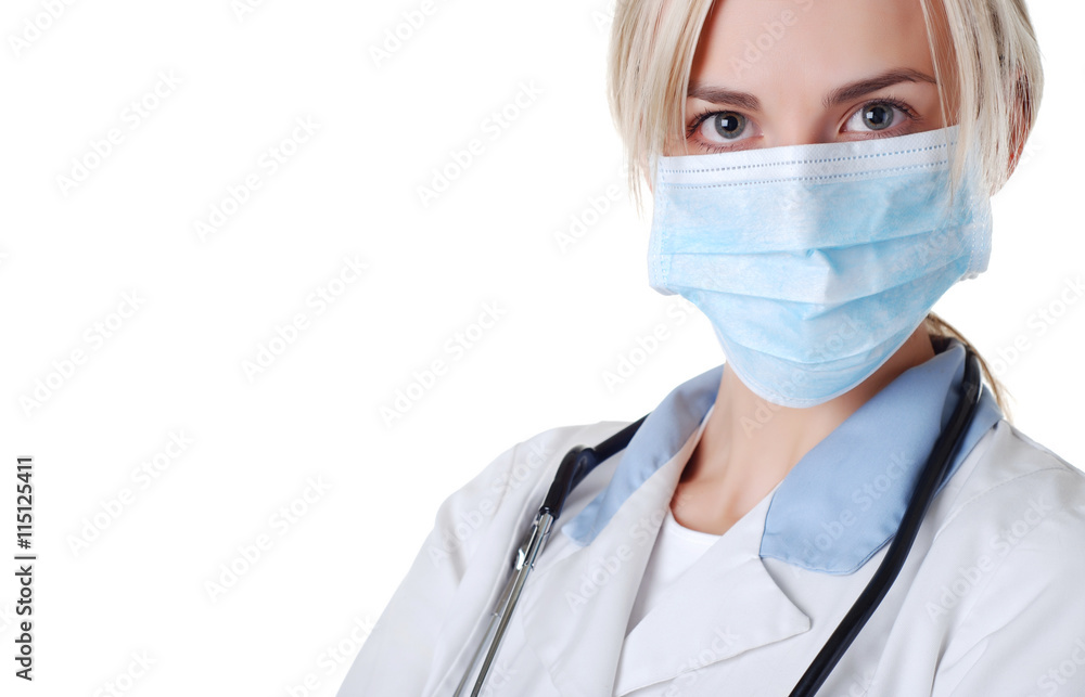 nurse with stethoscope and mask nurse with stethoscope and mask