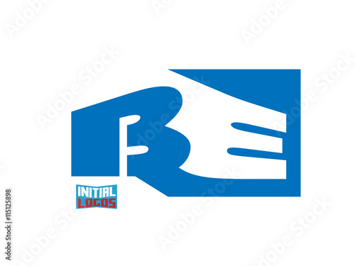 Free Download BE Initial Logo for your startup venture - GFXLoad
