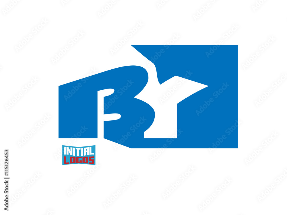 BY Initial Logo for your startup venture BY Initial Logo for your startup venture