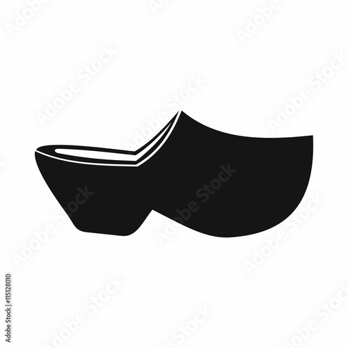 Clogs icon in simple style isolated vector illustration. Shoes symbol