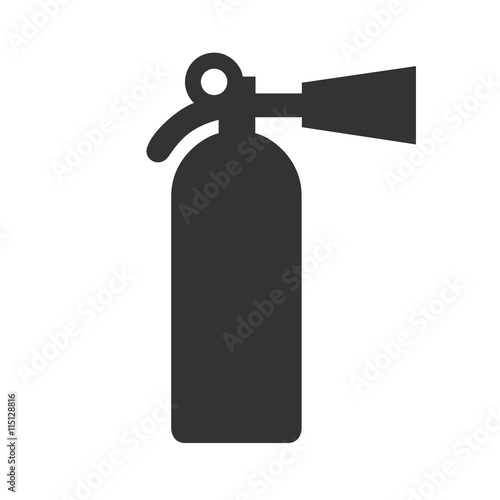 Fire extinguisher icon isolated on a white background. Vector illustration.
