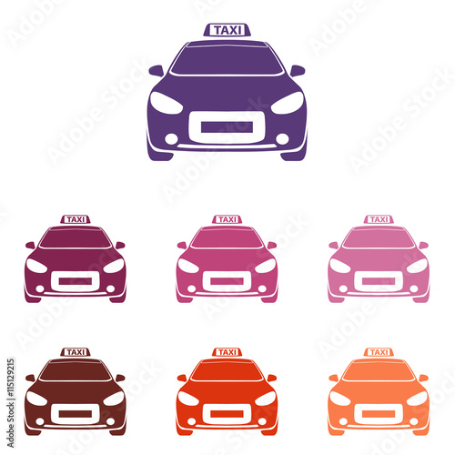 taxi cab icon Vector Illustration
