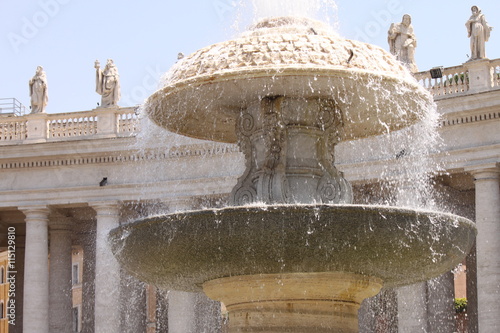 Vatican. St. Peter's square. Fountain.