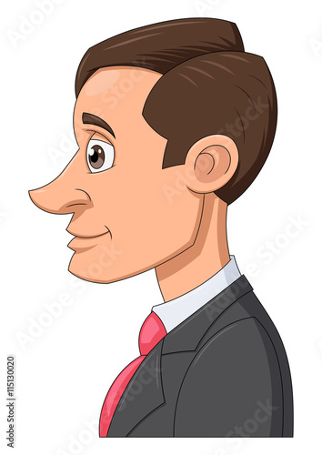 Profile of a businessman