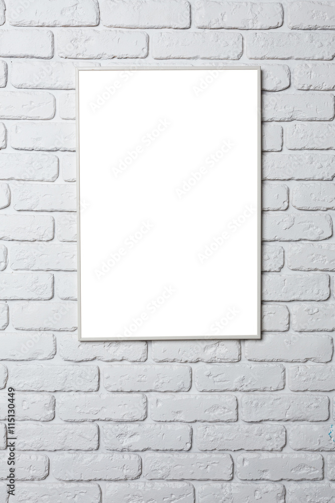 blank black picture frame on the wall blank black picture frame on the wall