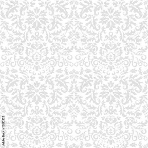 stock vector abstract seamless  pattern. orient floral ornament