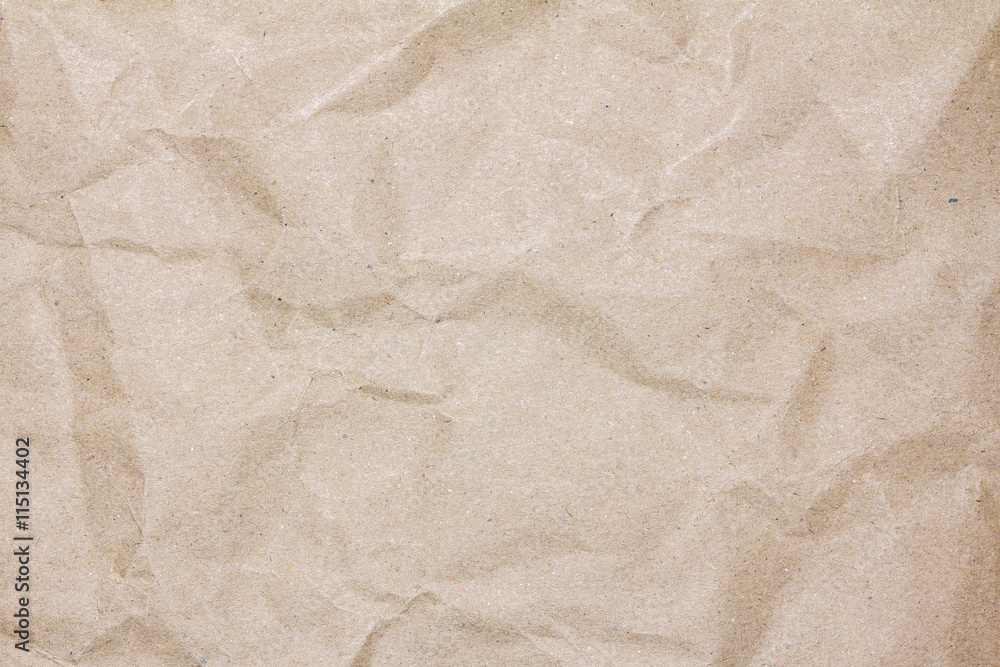 Closeup brown recycled crumpled paper texture or brown recycled crumpled paper background for design with copy space for text or image. Closeup brown recycled crumpled paper texture or brown recycled crumpled paper background for design with copy space for text or image.