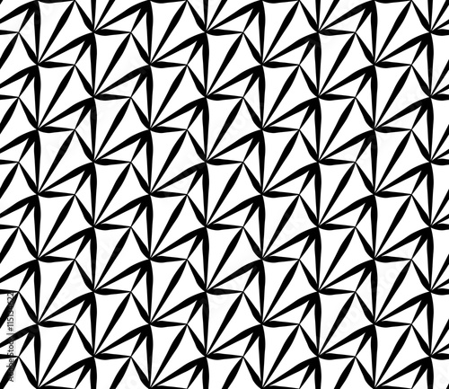 Vector modern seamless geometry pattern trippy, black and white abstract  geometric background, pillow print, monochrome retro texture, hipster  fashion design Stock Vector by ©Sunspire 100026222