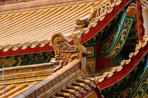 Chinese Buddhist Temple Roof