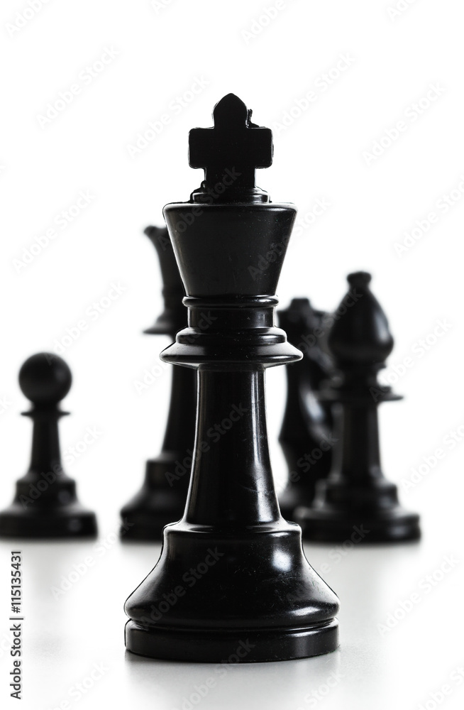 Chess figure isolated on the white background Chess figure isolated on the white background