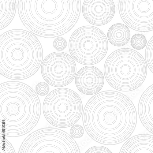 Abstract geometric circles seamless pattern. Vector illustration