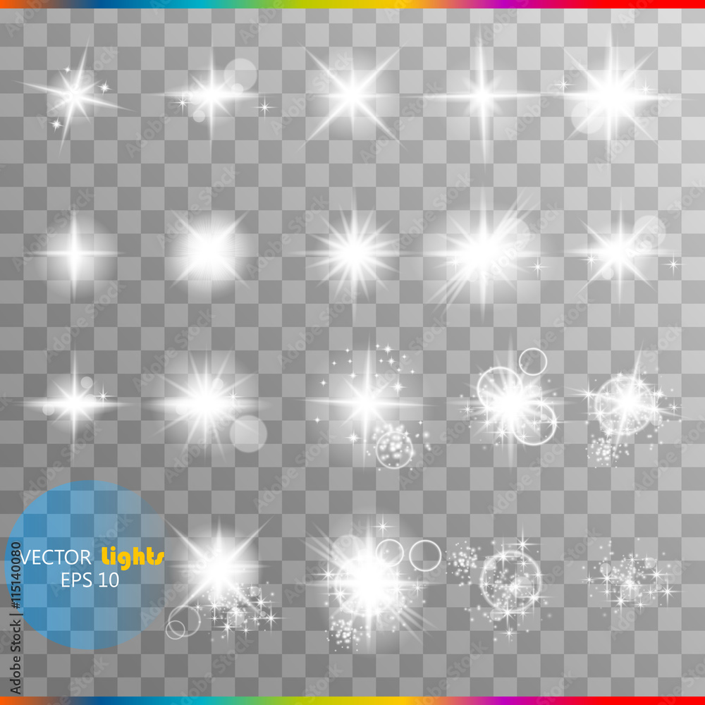 Set of light effects Set of light effects