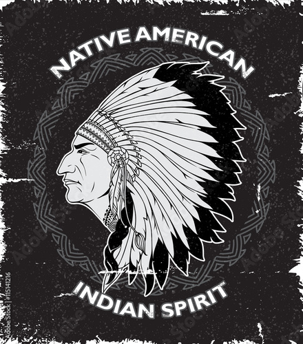 Native American Spirit Vintage Design